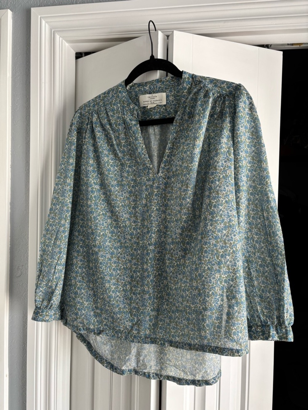 Trovata Blue Floral Blouse